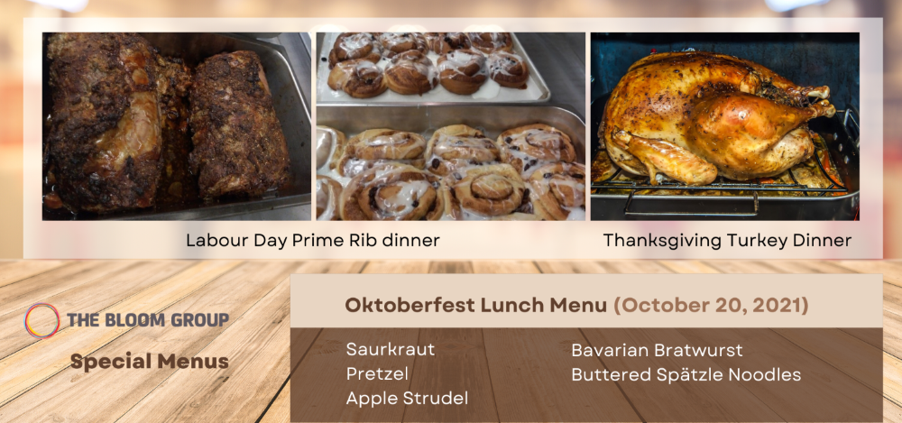 October Lunch Menu Clients healthy food